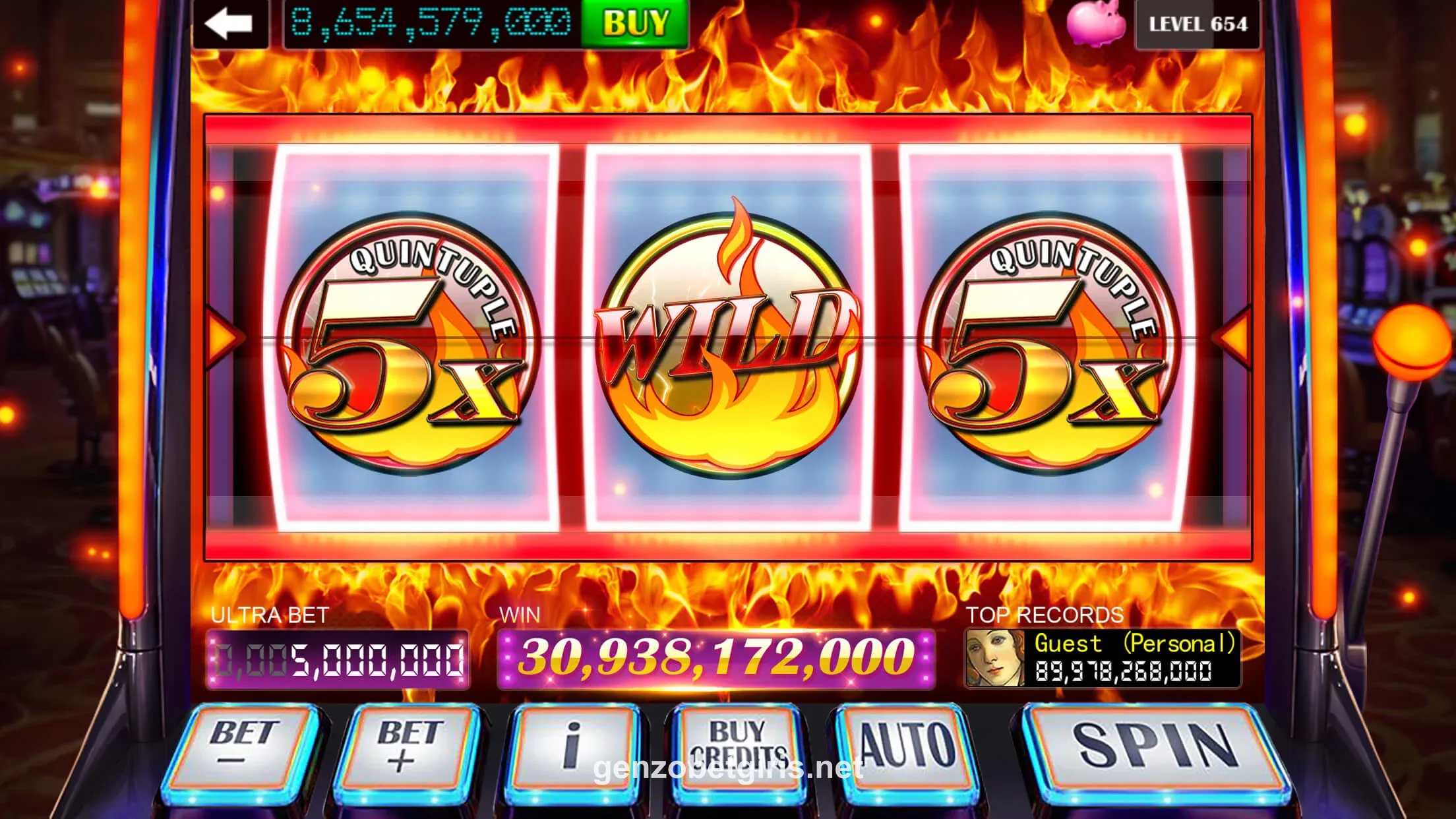 Genzobet Casino Oyunları Ekranı